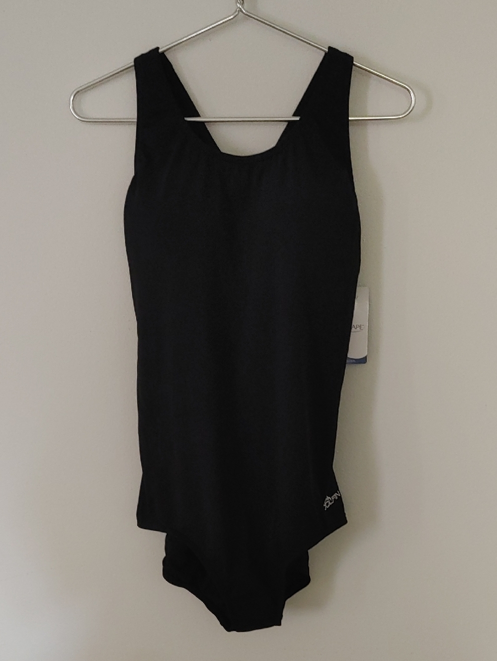 Dolfin Black Athletic One-Piece Swimsuit